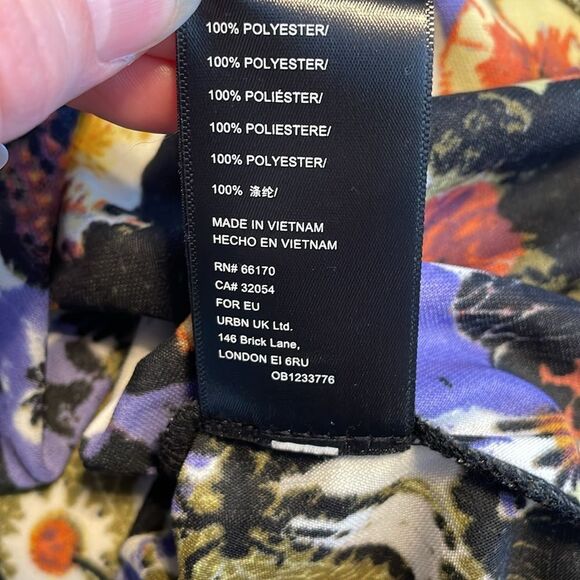 Urban Outfitters Mallory Velvet Mini Dress M - Picture 7 of 9